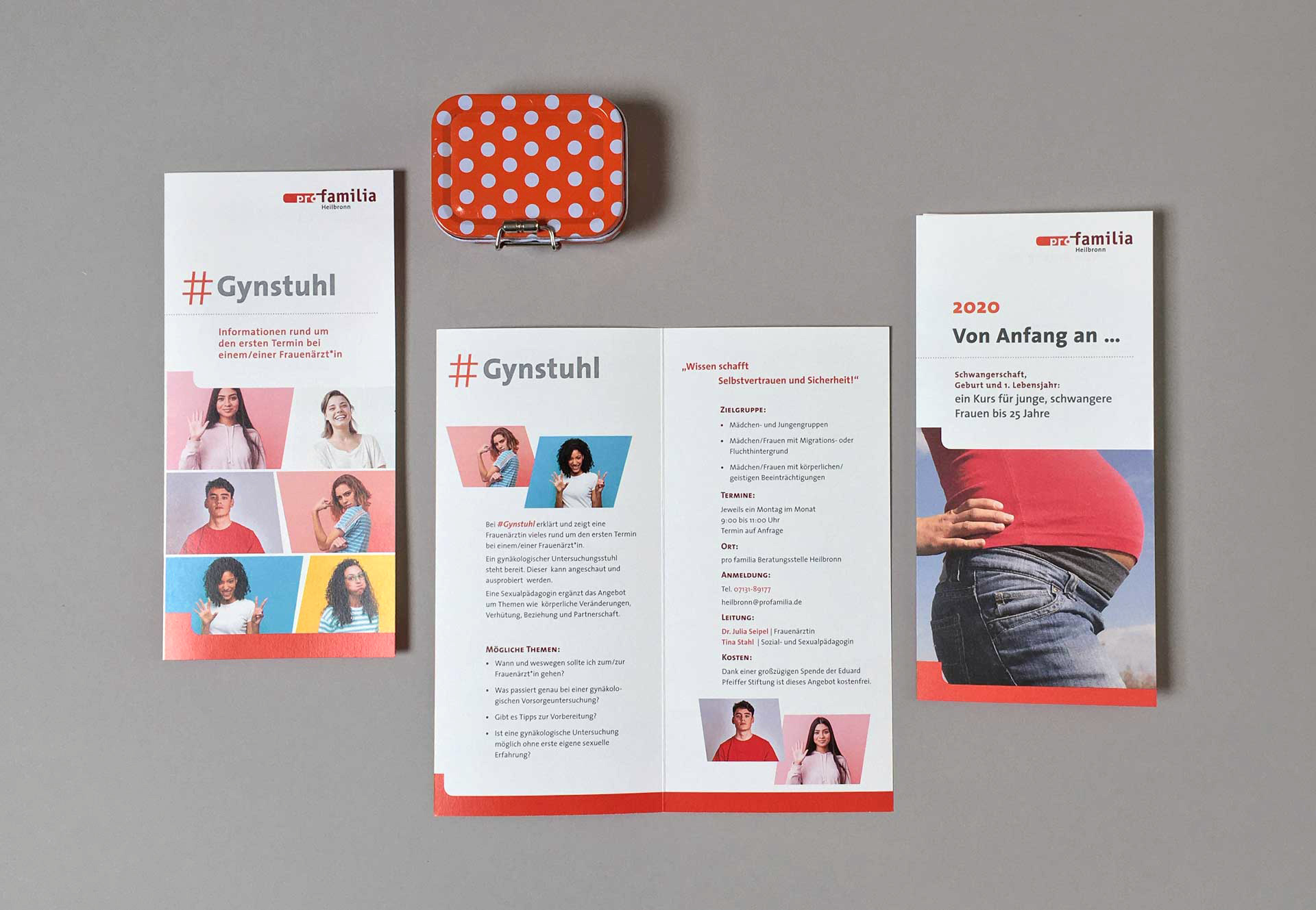 profamilia Heilbronn Design von Flyer und Folder