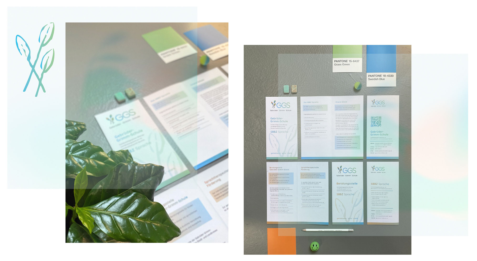 Gebrüder-Grimm-Schule Flyer Gebrüder-Grimm-Schule, Logo, Design, Schule, Grundschule, Bildung, Heilbronn, Flyer