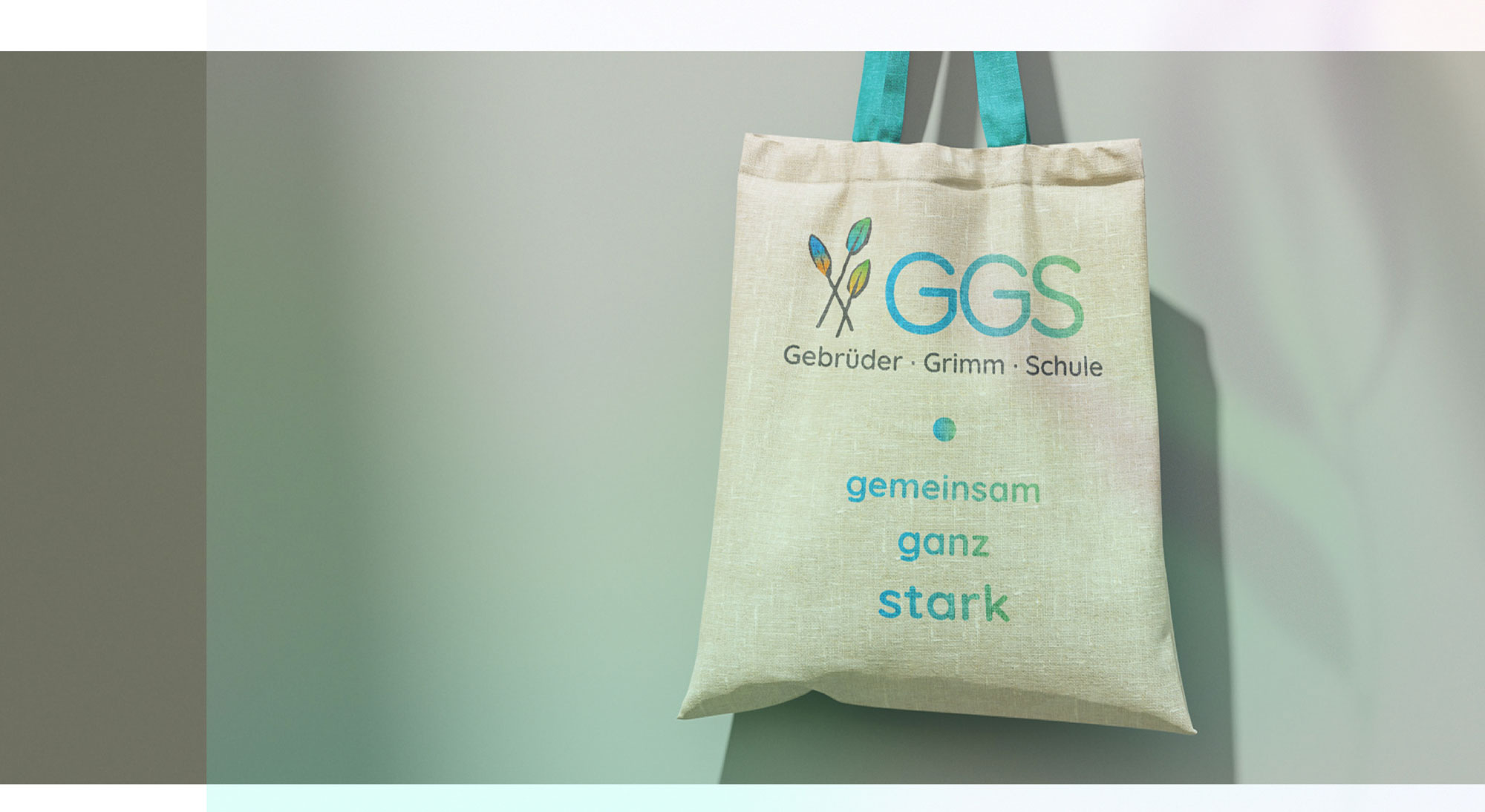 Gebrüder-Grimm-Schule Jute Tasche Gebrüder-Grimm-Schule, Corporate Design, Tasche, Gestaltung, Schule, Grundschule, Bildung
