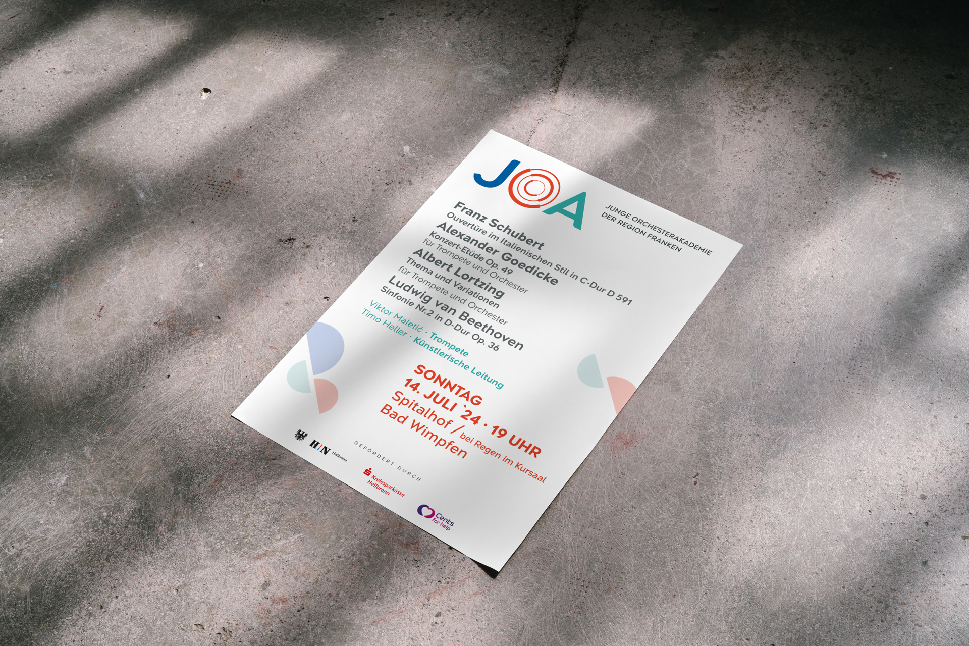 JOA_Konzert_2024 JOA, Identity, classic, Design, Plakat, Poster