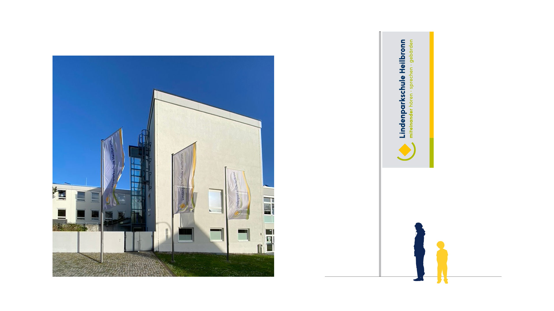 Fahnen Lindenparkschule Fahnen, Fahne, Lindenparkschule, Heilbronn