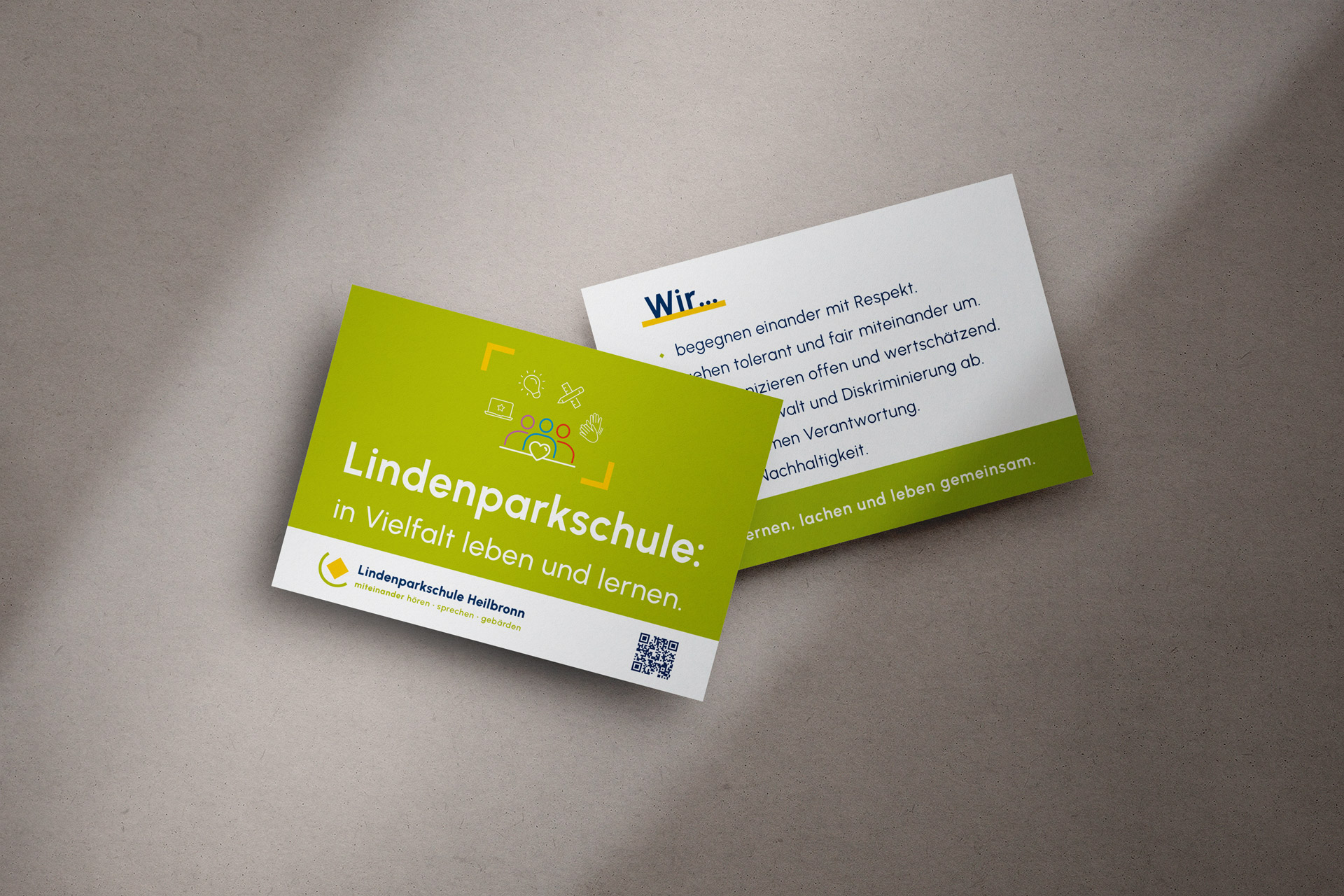 Postkarte Vielfalt Postkarte, Schule, Vielfalt, lernen, Bildung