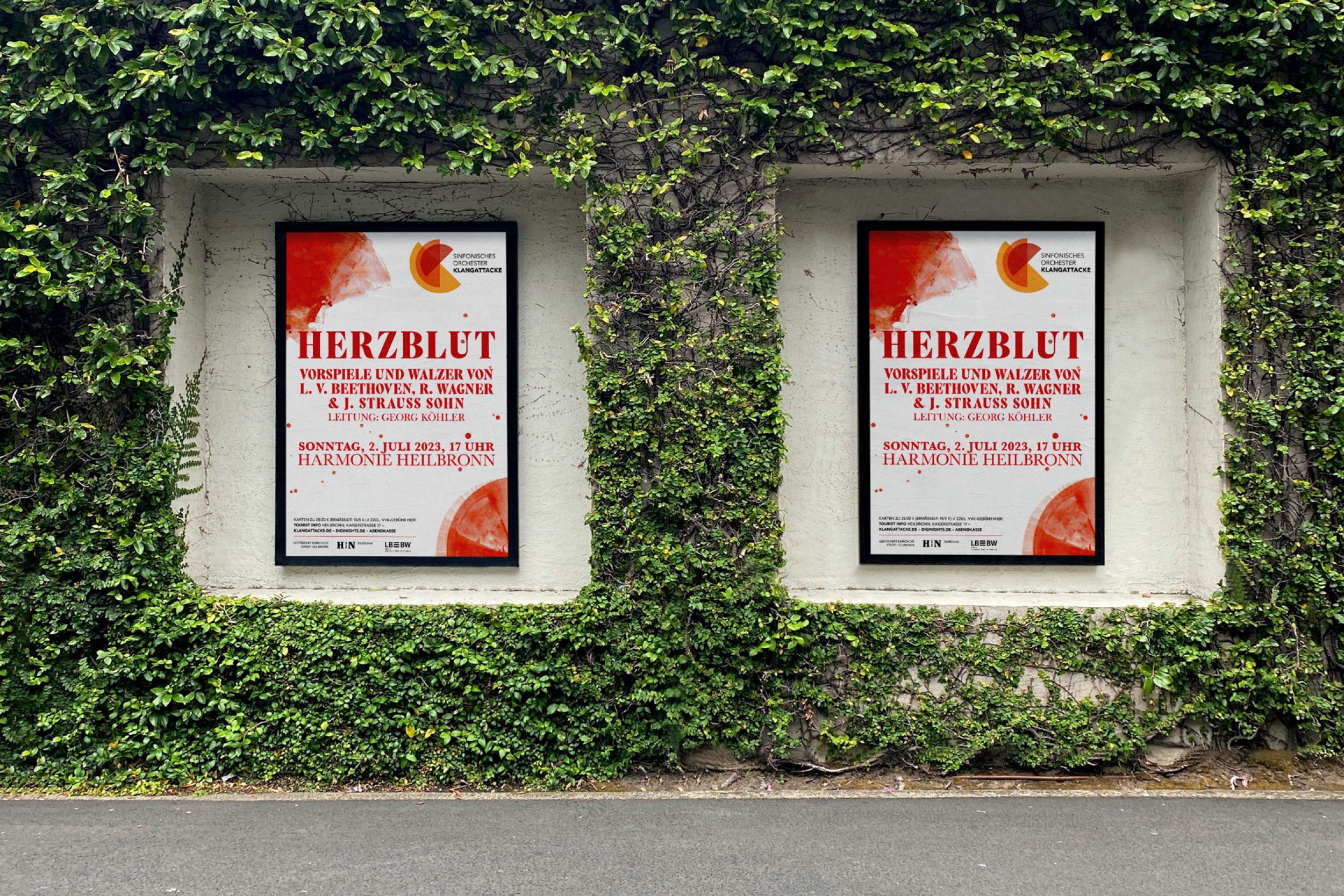 Plakat, Design, Heilbronn, Klang, Musik, Klassik, marketing, Werbung, Information, Kultur, jungle, City