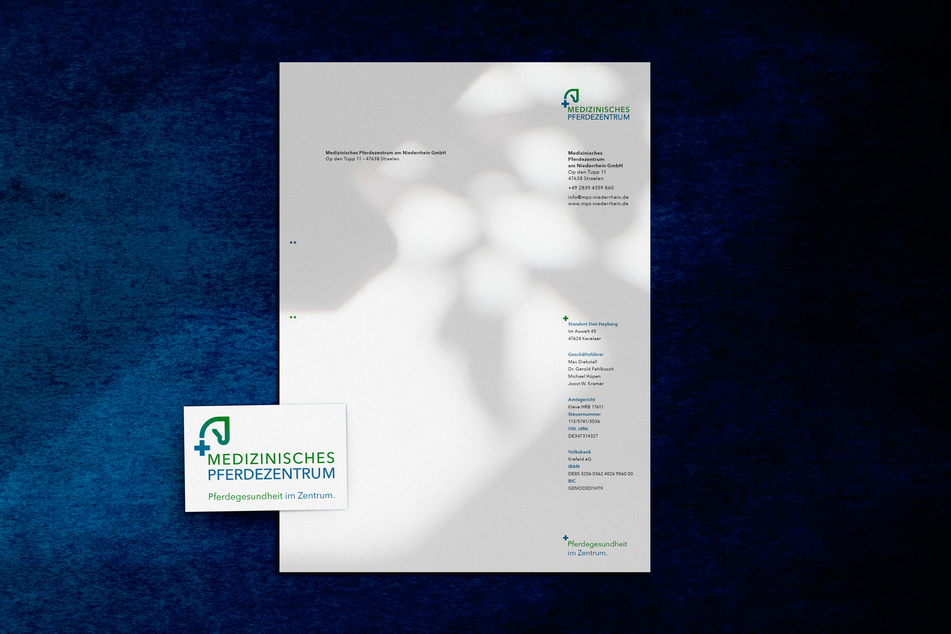 Briefpapier, Visitenkarte MPZ Briefpapier, Visitenkarte MPZ